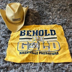 Nashville Predators Light Up Cowboy Hat and Towel